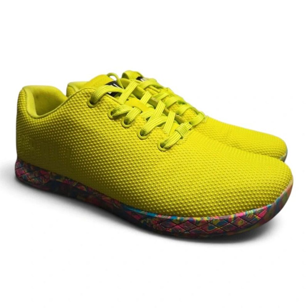 NoBull Trainer + Neon Yellow Swirl SuperFabric Training Men 9.5 Woman 11